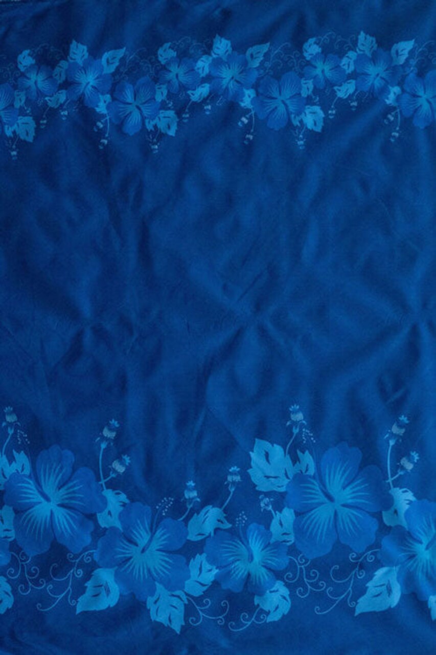 1 Yard Hibiscus Double Border Polyester Fabric For Apparel And Tropical Décor Projects 60 Inch